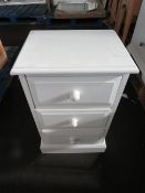 Cotswold Company Burford Ivory 3 Drawer Bedside RRP Â£125.00 (PLT COT-APM-A-2944) - This item