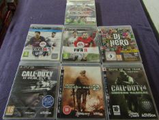 7x Various Playstation 3 Games - All Unchecked, Used Condition.