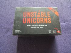 Unstable Games - Unstable Unicorn 21+ Rated Card Game - Unused & Packaged.