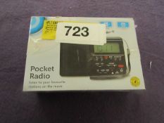 Onn - Compact Pocket Radio - Untested & Boxed.