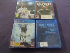 4x Various Playstation 4 Disc Games - Assorted, Unchecked.