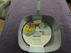 Salter - Naturals Advanced 28cm Non-Stick Marble Coated Griddle Pan - Looks Unused, No Packaging.