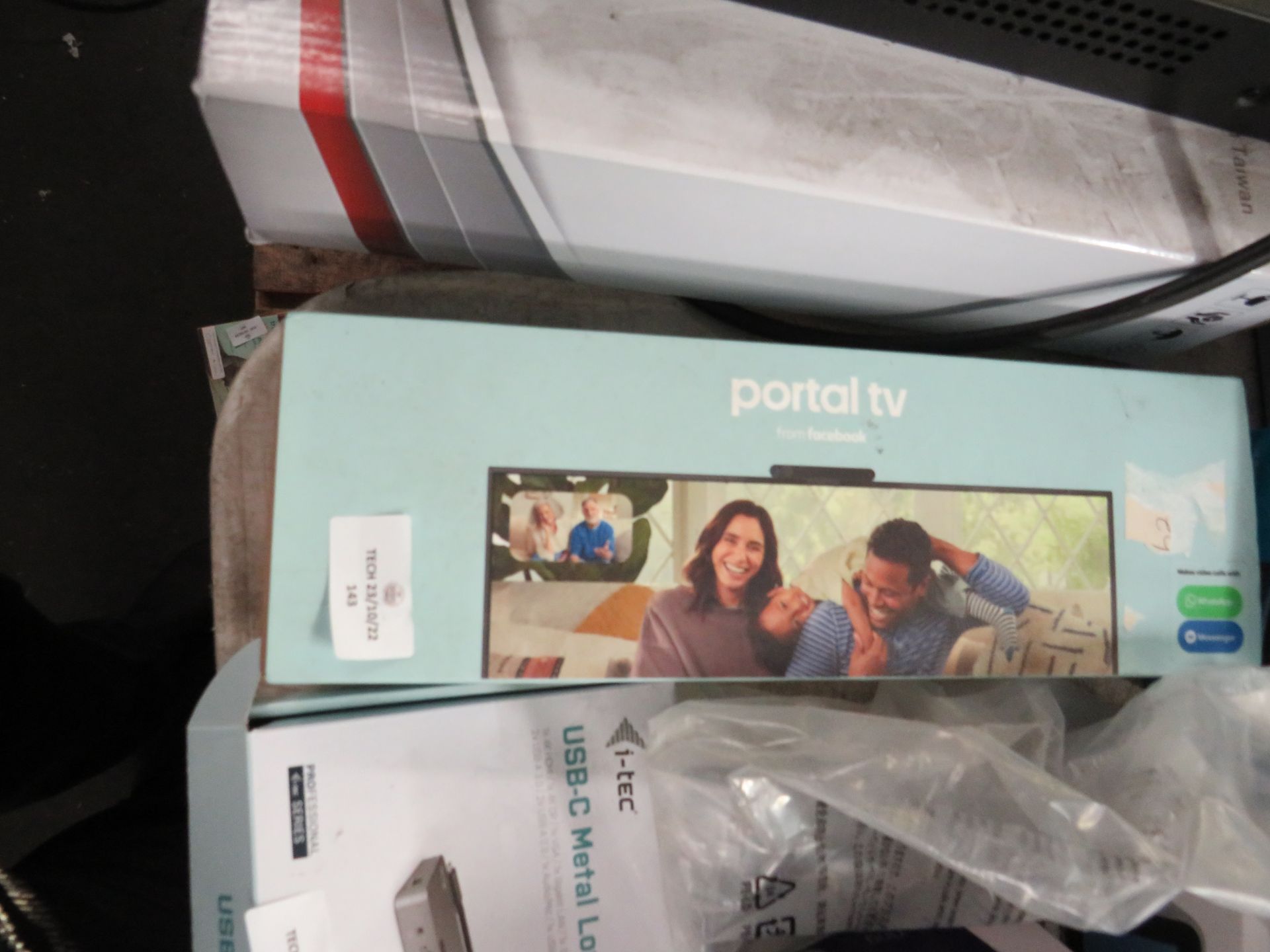 Portal TV from facebook, boxed and unchecked as would need setting up