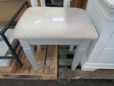 Cotswold Company Chantilly Pebble Grey Dressing Table Stool RRP Â£125.00 (PLT COT-APM-A-3218) The