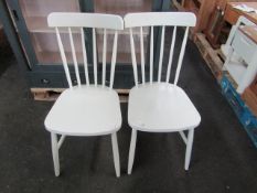 Cotswold Elkstone Spindleback Dining Chairs, Pale Grey - Decent Condition However May Have a Few