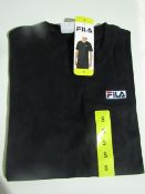 Fila - Lucano T/Shirt Black - Size Small - New With Tags