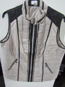 Unbranded Body Warmer Beige/Black Size 18 New No Tags