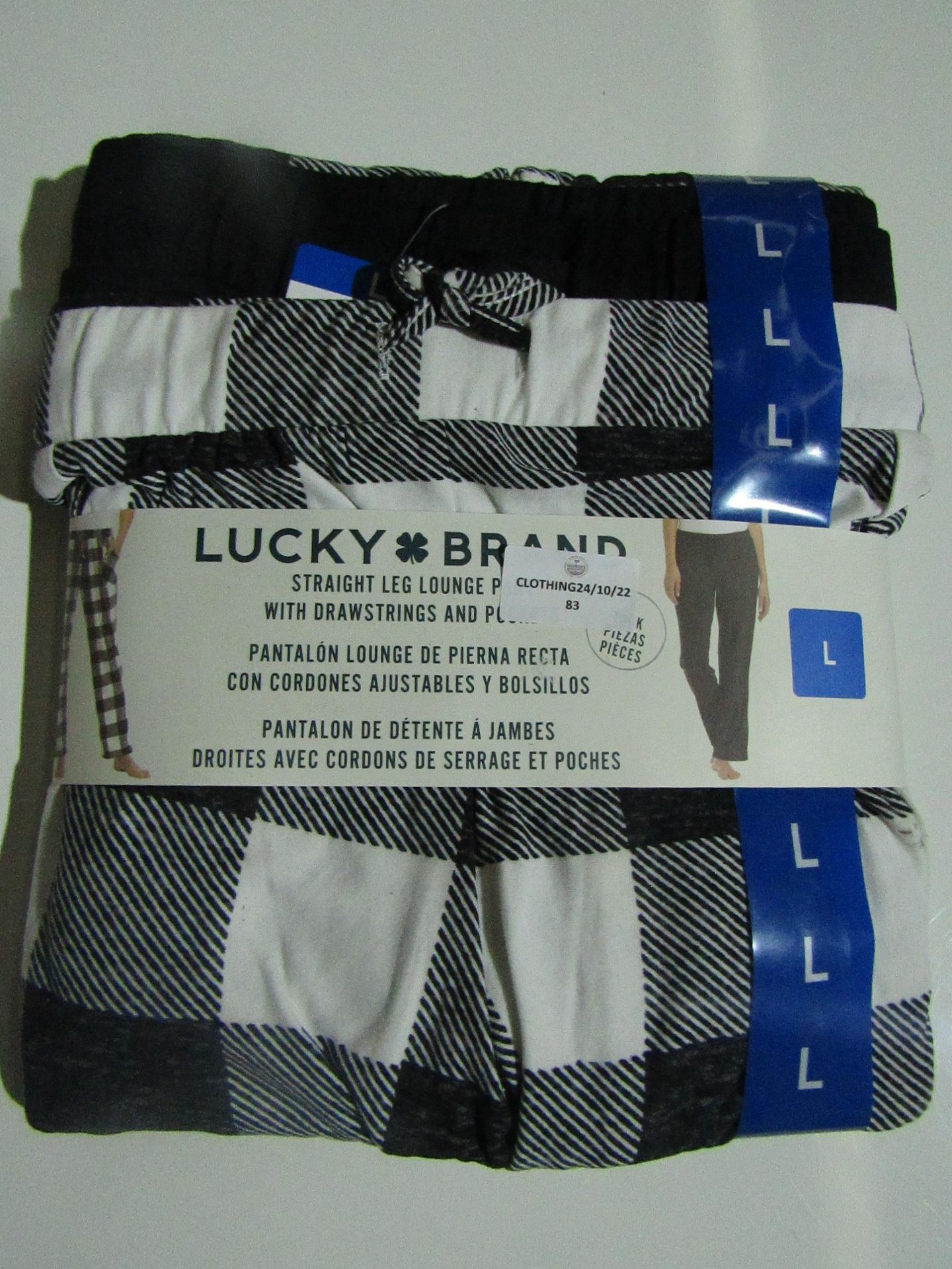 Lucky Brand - Straight Leg Lounge Set With Pockets - Size Large - New & Packaged.