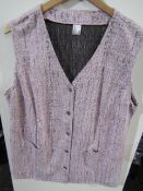 Unbranded Body Warmer Pink/Grey Speckle Size 22 New No Tags