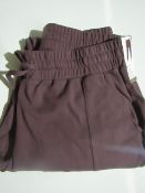 Mondetta - Ladies Cozy Joggers - Berry Flint Size Large - New With Tags.