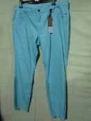 Kangaroos Jeans Aqua Colour Size 24 New With Tags