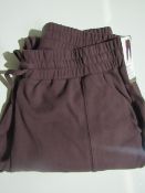 Mondetta - Ladies Cozy Joggers - Berry Flint Size Large - New With Tags.