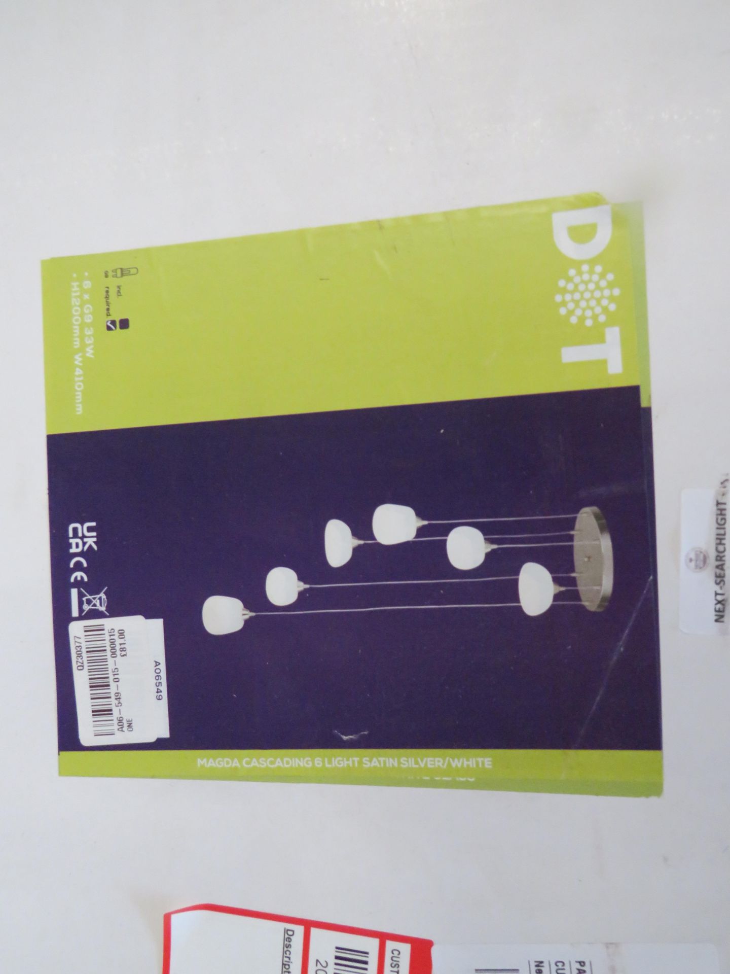 Searchlight Magda Cascading 6LT Height Adjustable Ceiling Light RRP £93.00 With 6 lights of