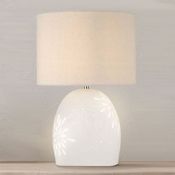 Searchlight Cally Table Lamp Natural Tones RRP £59.00 This neutral toned table lamp will work in