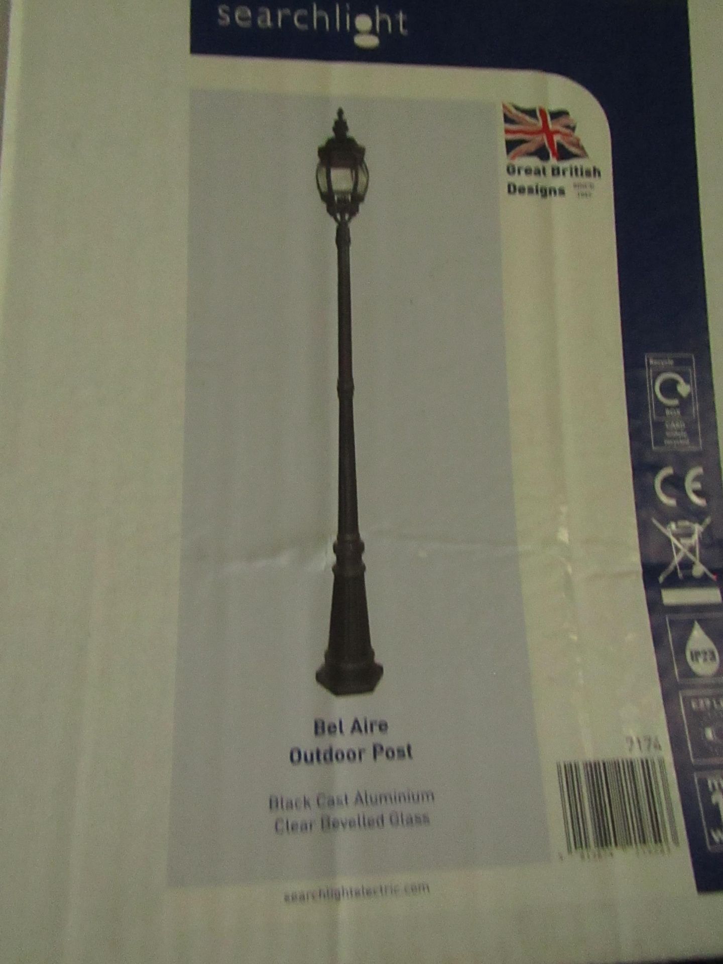Searchlight Lantern - 4lt Black Pendant RRP ô?156.00 (PLT 4plt) - This lot contains unsorted raw - Image 2 of 2