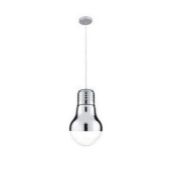 Searchlight PENDANT METAL & GLASS - CHROME 1LT HUGE BULB RRP £55.00 This lot contains unsorted raw