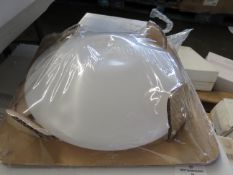Searchlight 30Cm Diameter White Acrylic Flush 302-30Wh RRP ô?18.00 - This lot contains unsorted