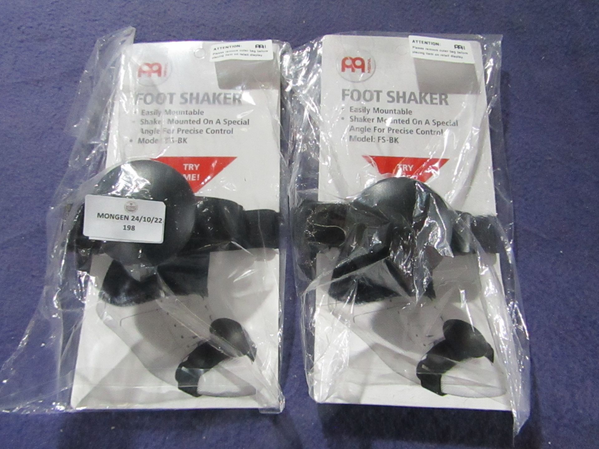 2x Meinl - Foot Shaker - New & Packaged.