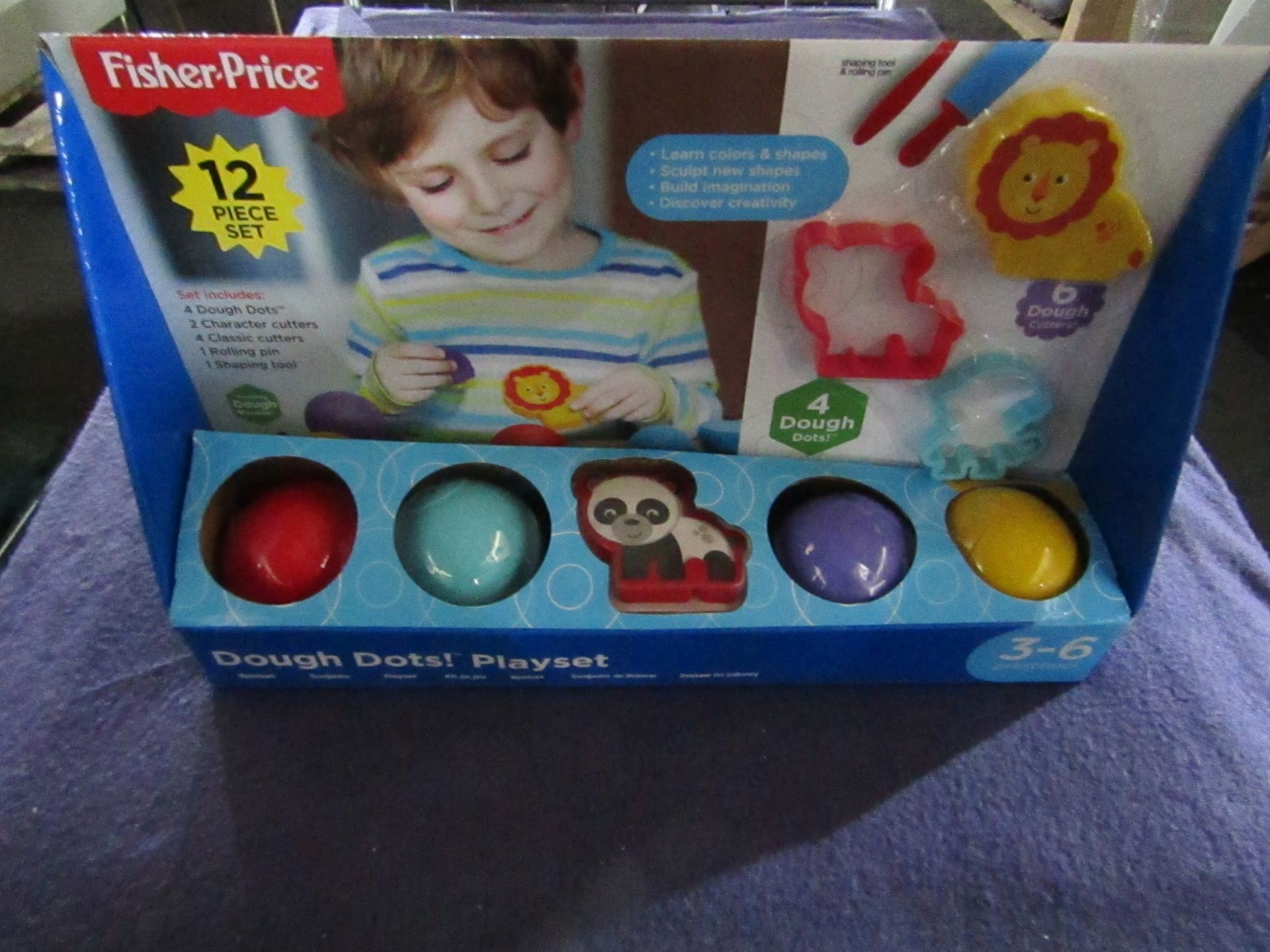 FisherPrice - 12-Pc Dough Dots Playset - New & Boxed.