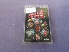 8x Hot Picks - Lynyrd Skynyrd Guitar Picks ( 6 Per Pack ) - New & Packaged.