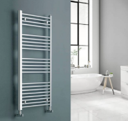 Arley Professional - Loco Chrome Straight Heated Towel Rail 500x1100mm - Unchecked For Hanging Kits,