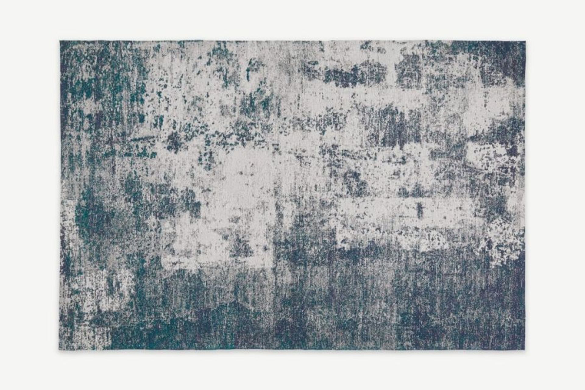 Made.com Genna Rug Large 160x230cm Petrol Blue RRP £249.00 SKU MAD-AP-RUGGEN002BLU-UK-B PID MAD- - Image 3 of 3