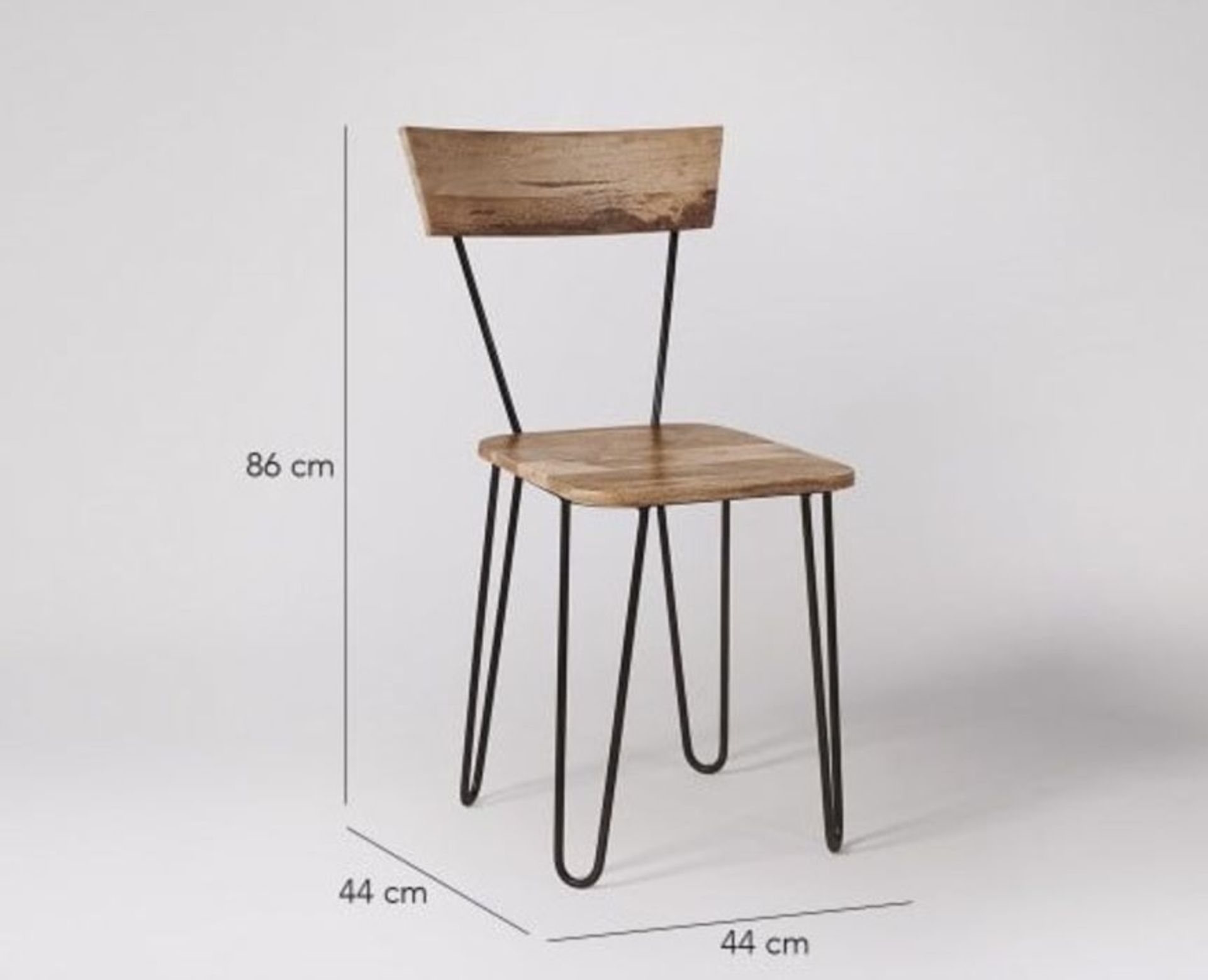 Swoon Kyoto Dining Chair in Mango & Black RRP £199.00 SKU SWO-AP-kyotochairmangobla-B Kyoto Dining - Image 2 of 2