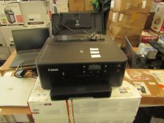 Canon Pixma TS705 Wireless Colour Printer with new cartridges & boxed powers on