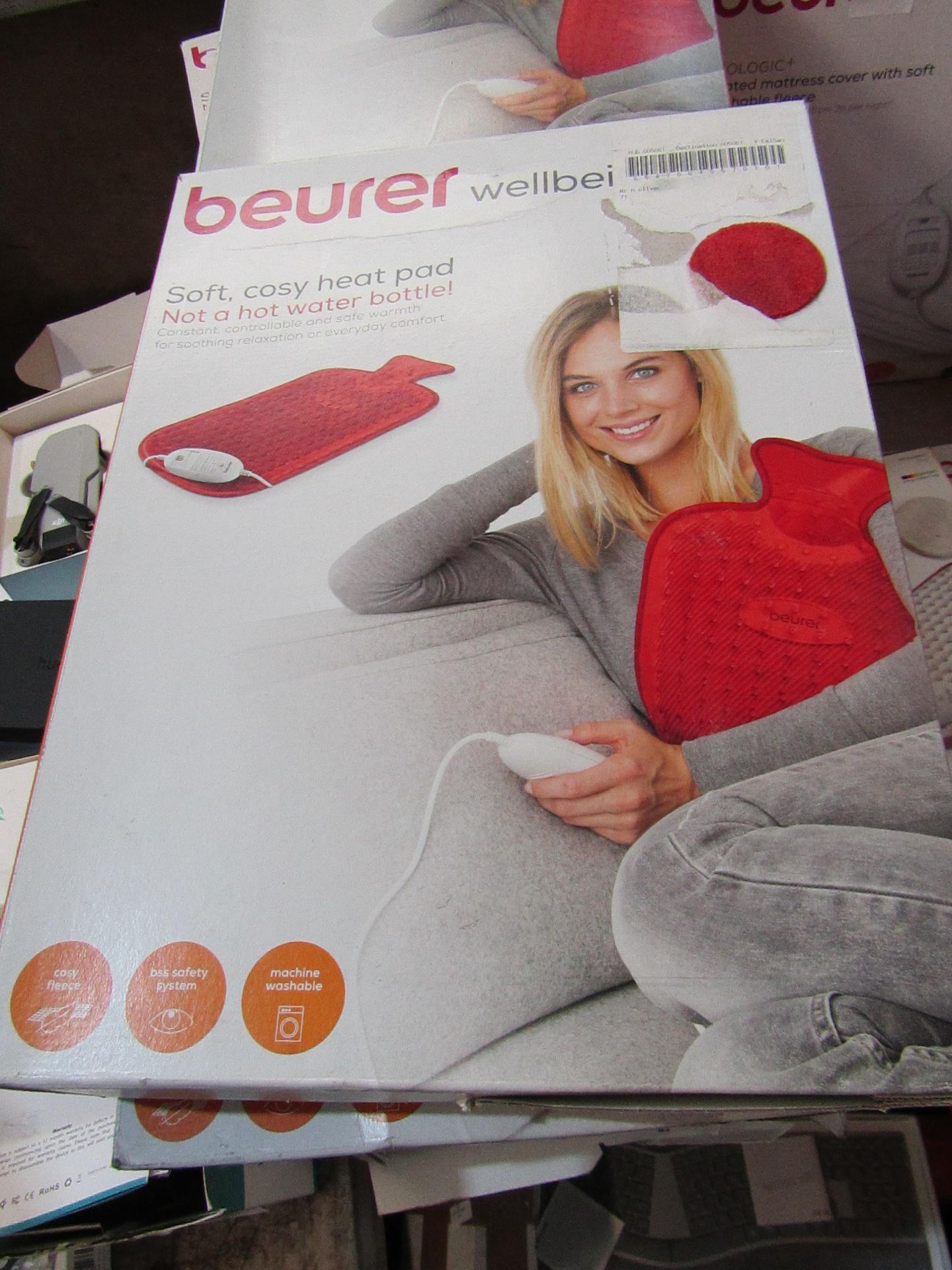 Beurer Soft Cosy Heat Pad boxed tested working see image