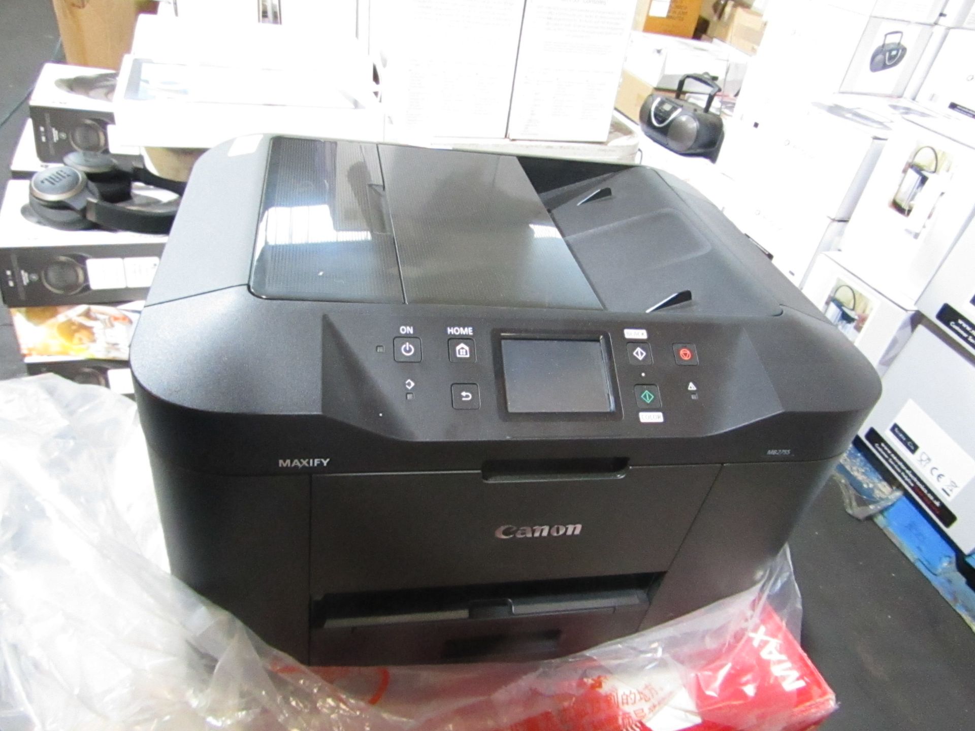 Canon Maxify MB2755 Wireless Print Copoy Scan Fax Colour Printer boxed powers on (no cartridges)