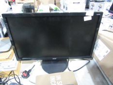 Acer K222HQL Monitor with LED Backlight powers on