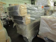 Pallet of 3 Double Bed bases. These have marks or could have rips so viewing is recommended.