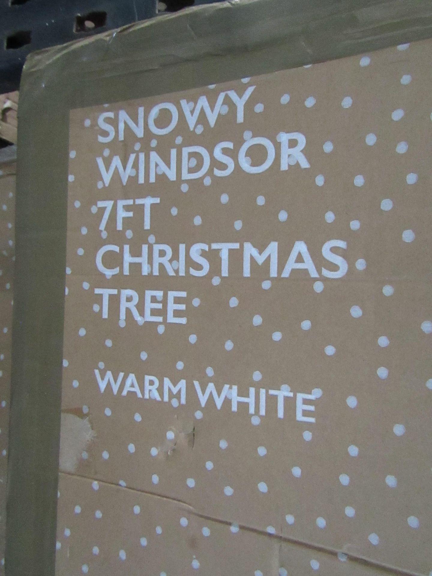 Celebright - Snowy Windsor 7Ft Christmas Tree Warm White - Unchecked & Boxed.