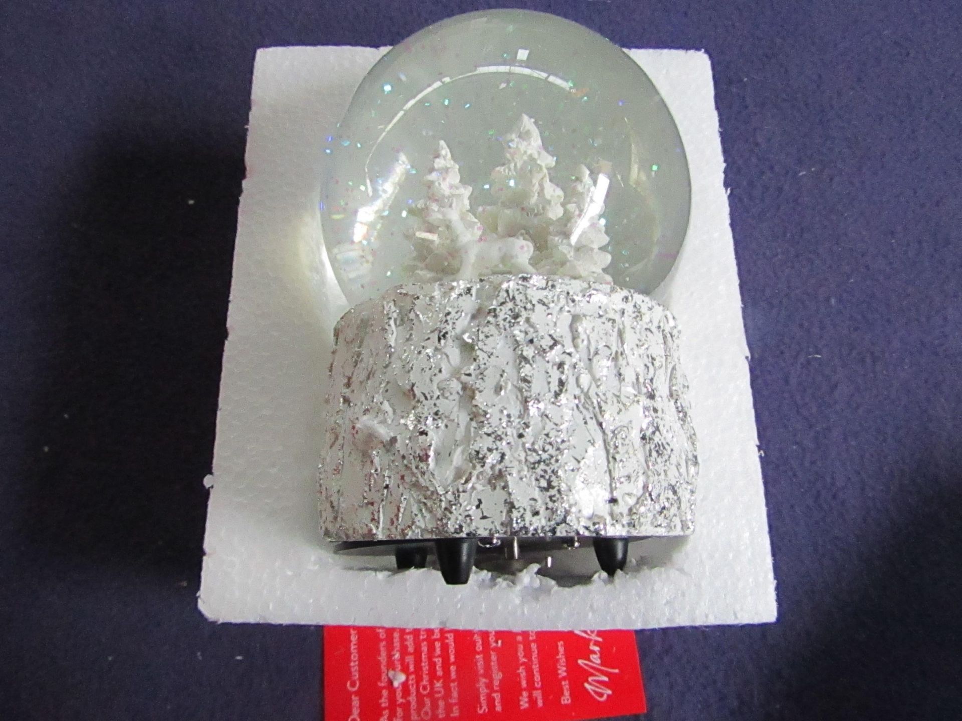 Celebright - Wind-Up & Play Christmas Musical Snowglobe - Unchecked & Boxed.