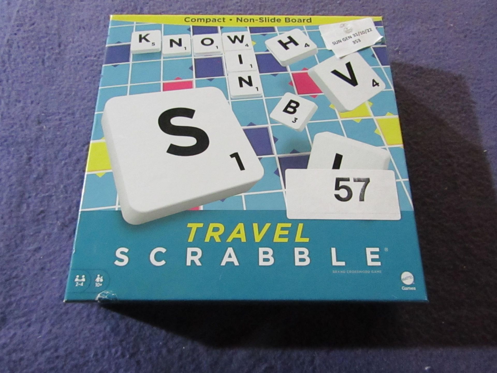 Compact Travel Scrabble - Unchecked & Boxed.