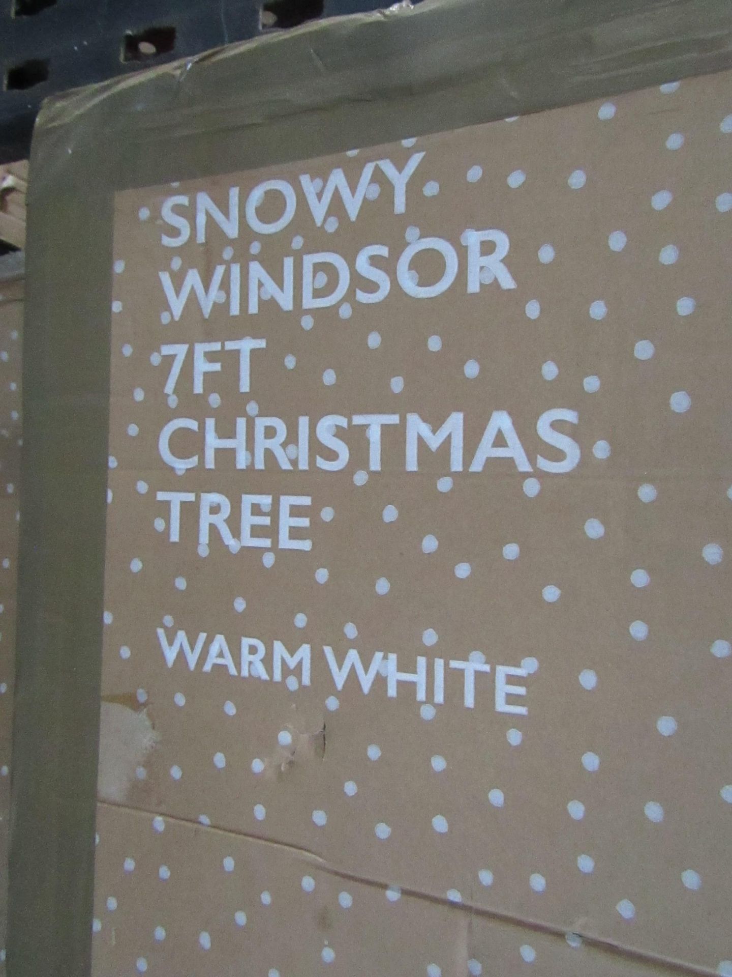 Celebright - Snowy Windsor 7Ft Christmas Tree Warm White - Unchecked & Boxed.