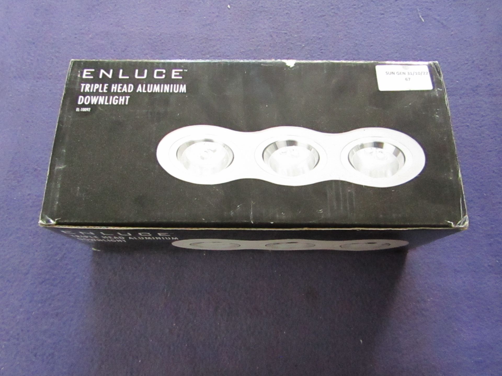 Enluce - Triple Head Aluminium Downlight - Unchecked & Boxed.