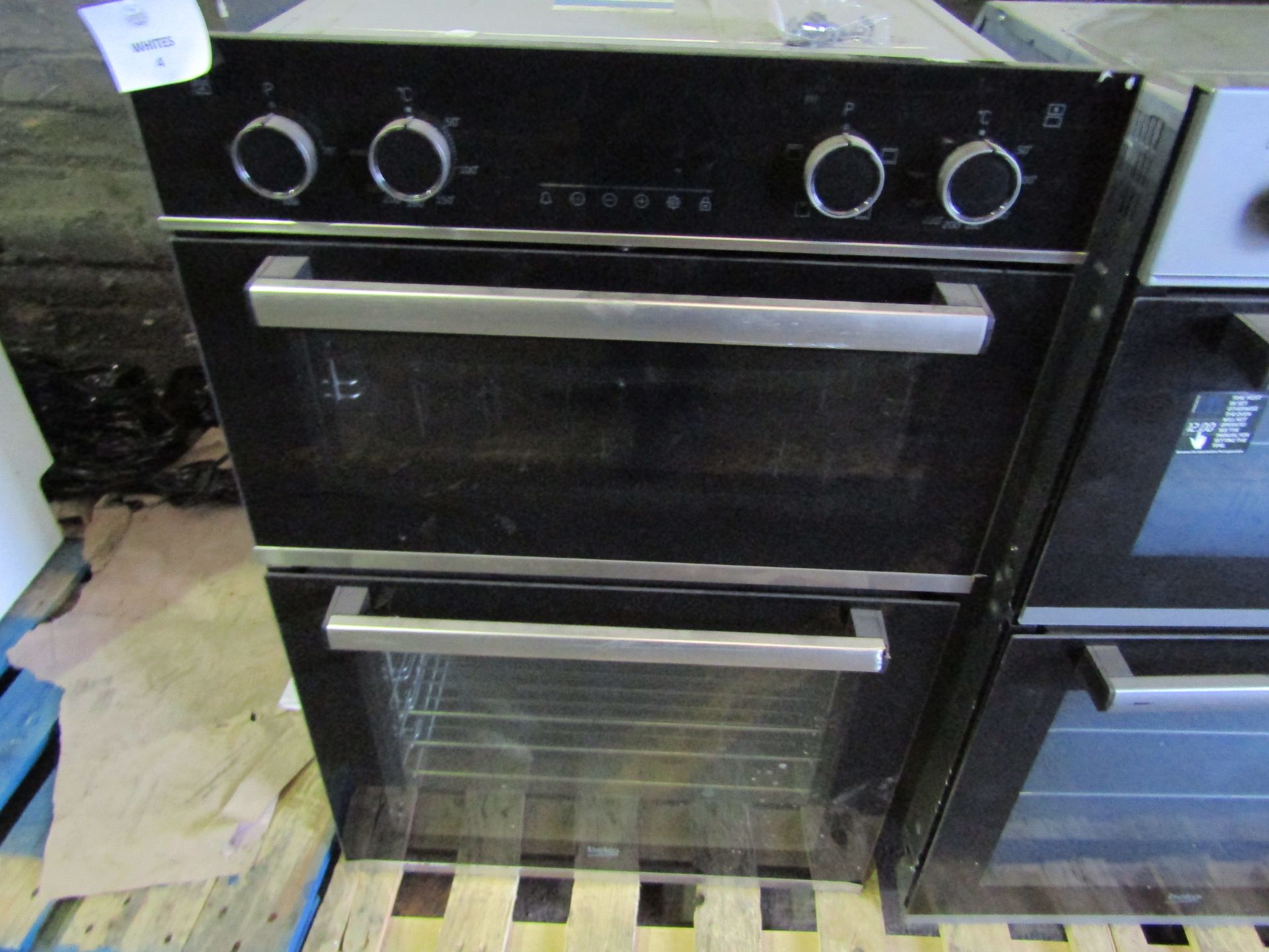 BEKO Pro Recycled Net Electric Double Integrated Oven Stainless Steel BBXDF25300X RRP ??389.00 - The