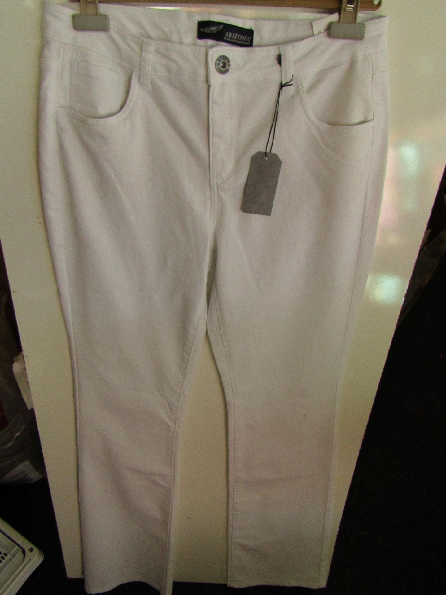 Arizona Bell Bottom Jeans White Size 16 New With Tags