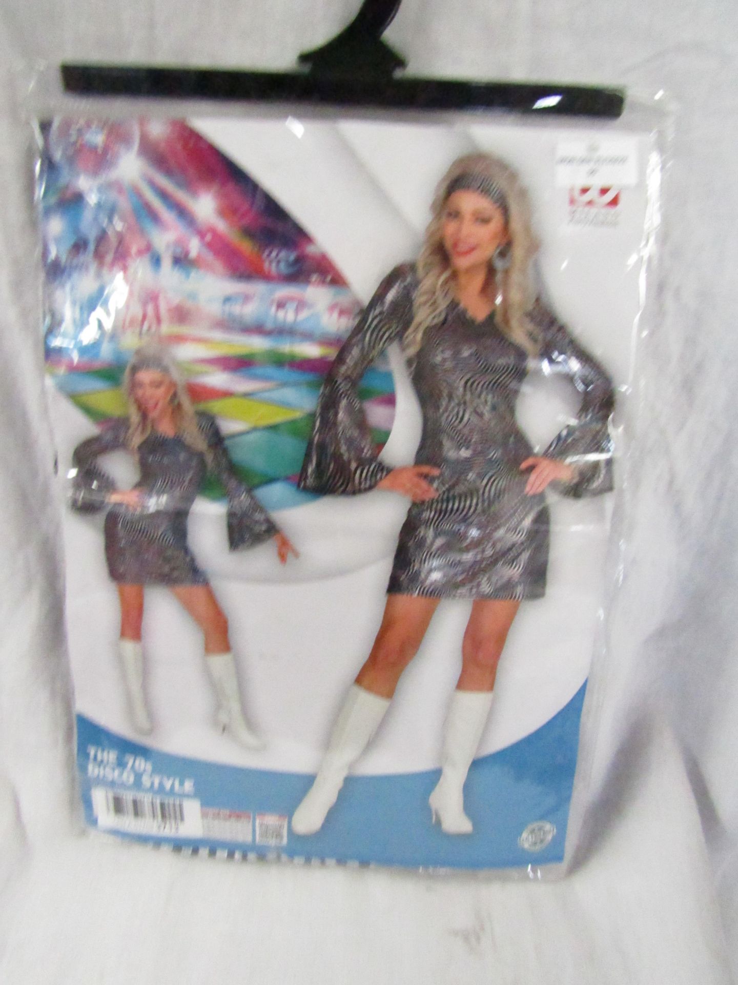 Widmann - 70's Disco Style Dress-Up Costume - Size Adult Medium - Unchecked & Packaged.