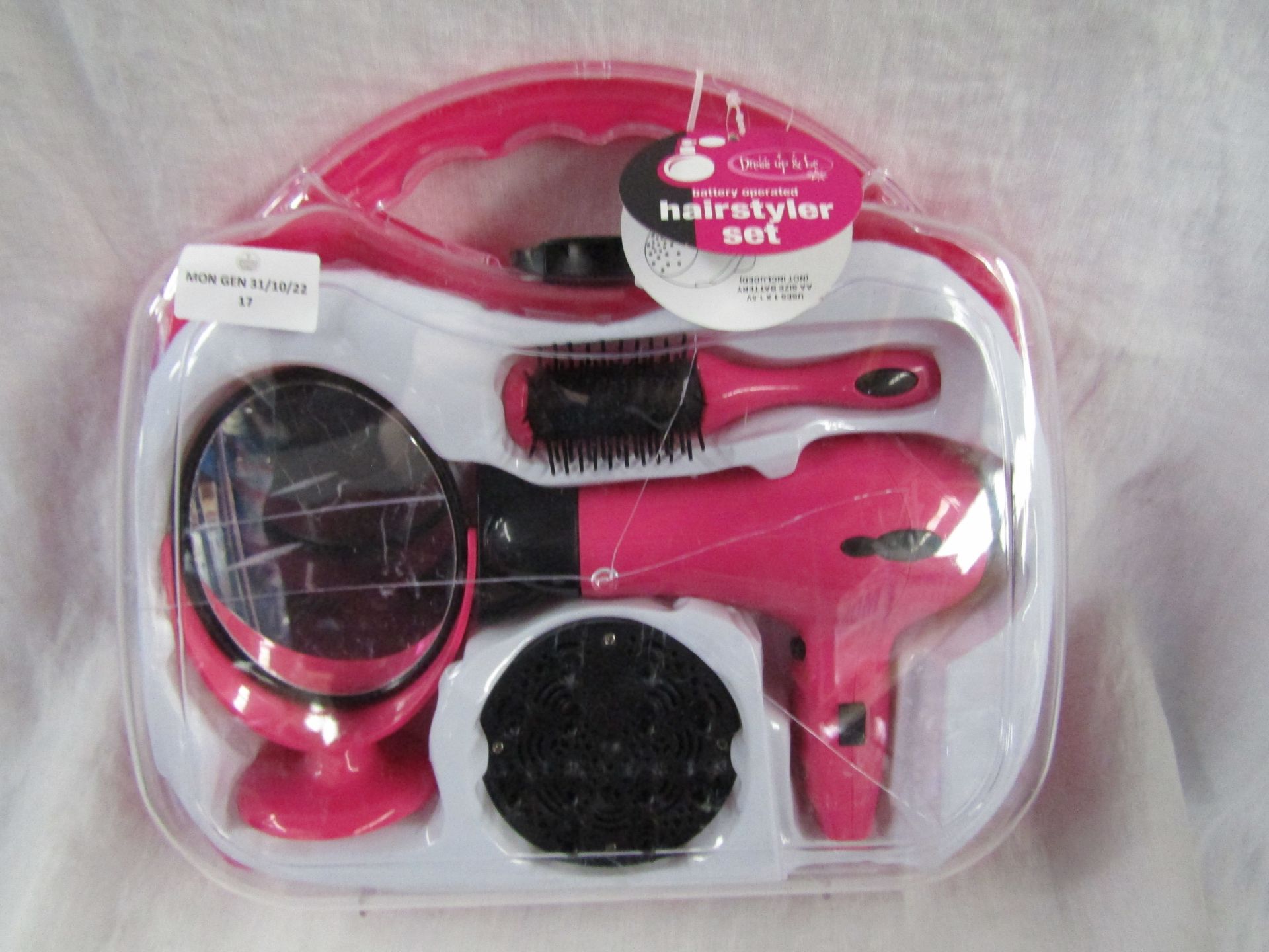 Dress-Up & Be - Battery Operated Hairstyler Set - Case Damaged, No Packaging.