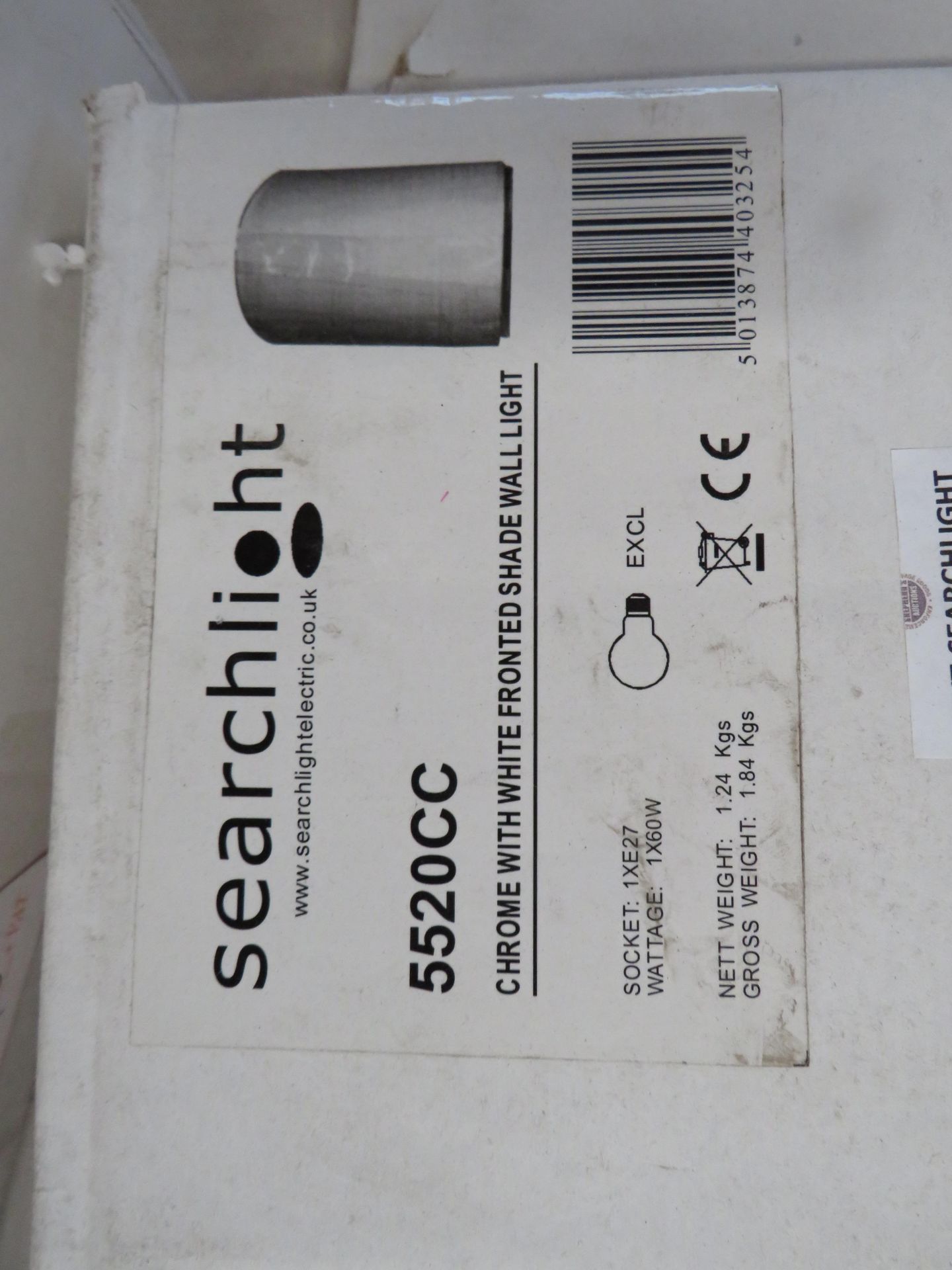 Searchlight 5520CC Wall Lights Chrome Wall Light RRP ô?33.00 - This lot contains unsorted raw