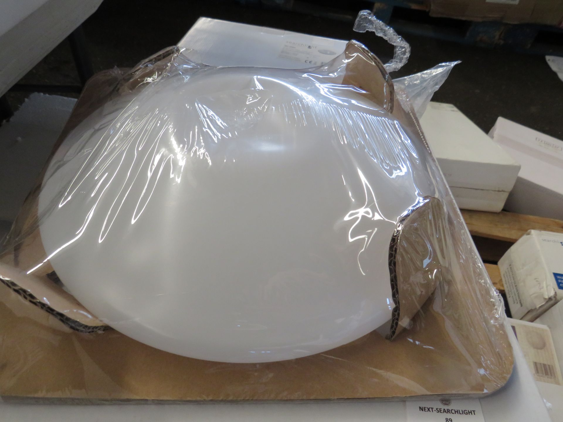 Searchlight 30Cm Diameter White Acrylic Flush 302-30Wh RRP ô?18.00 - This lot contains unsorted