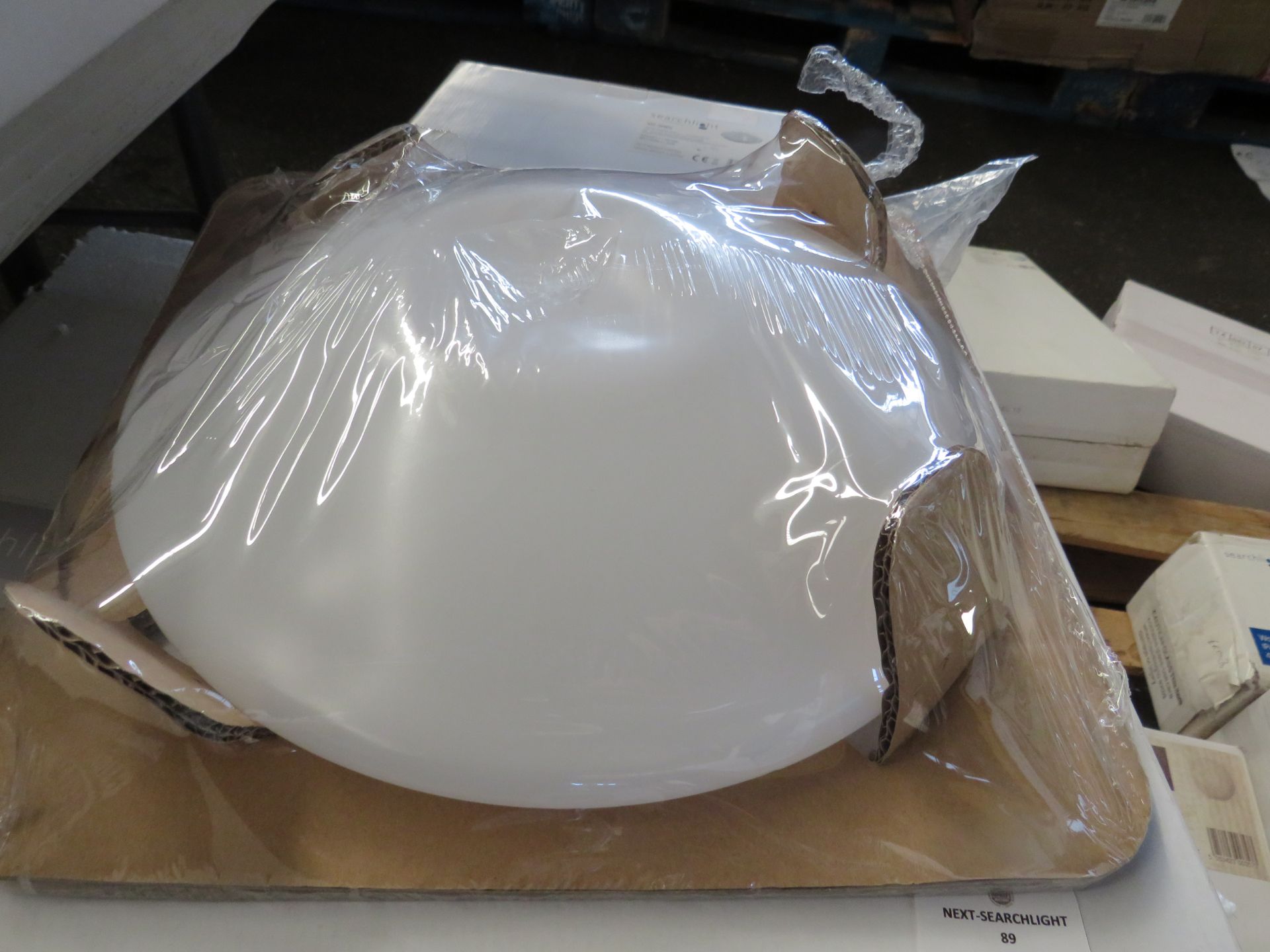 Searchlight 30Cm Diameter White Acrylic Flush 302-30Wh RRP ô?18.00 - This lot contains unsorted