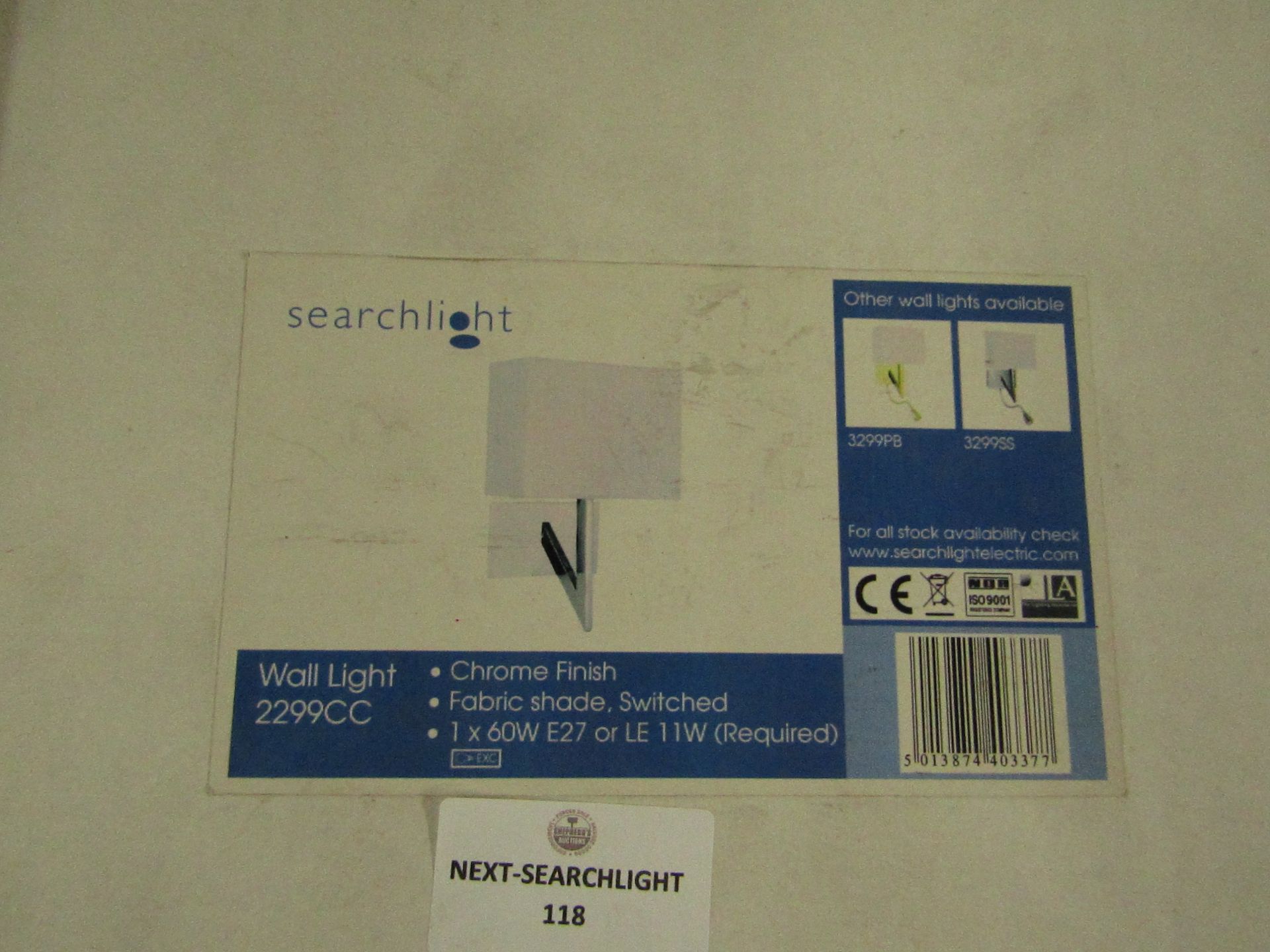 Searchlight Lighting Product RRP ô?55.00 (PLT 3plt) - This lot contains unsorted raw customer - Image 2 of 2