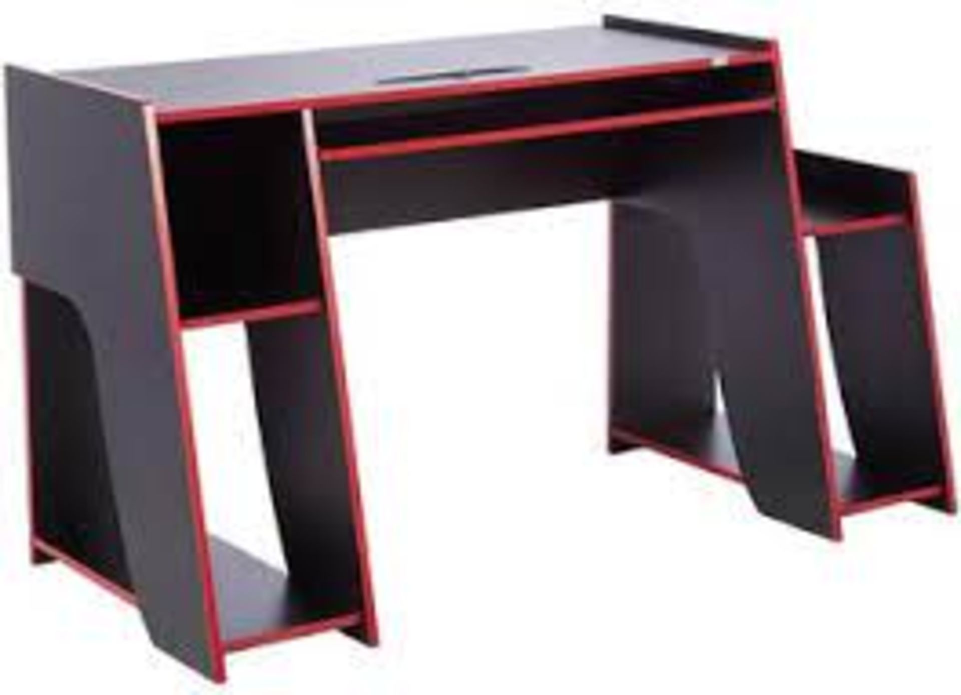 Lloyd Pascal Horizon 5 Black & Red Gaming Desk. RRP £199. Boxed & unchecked