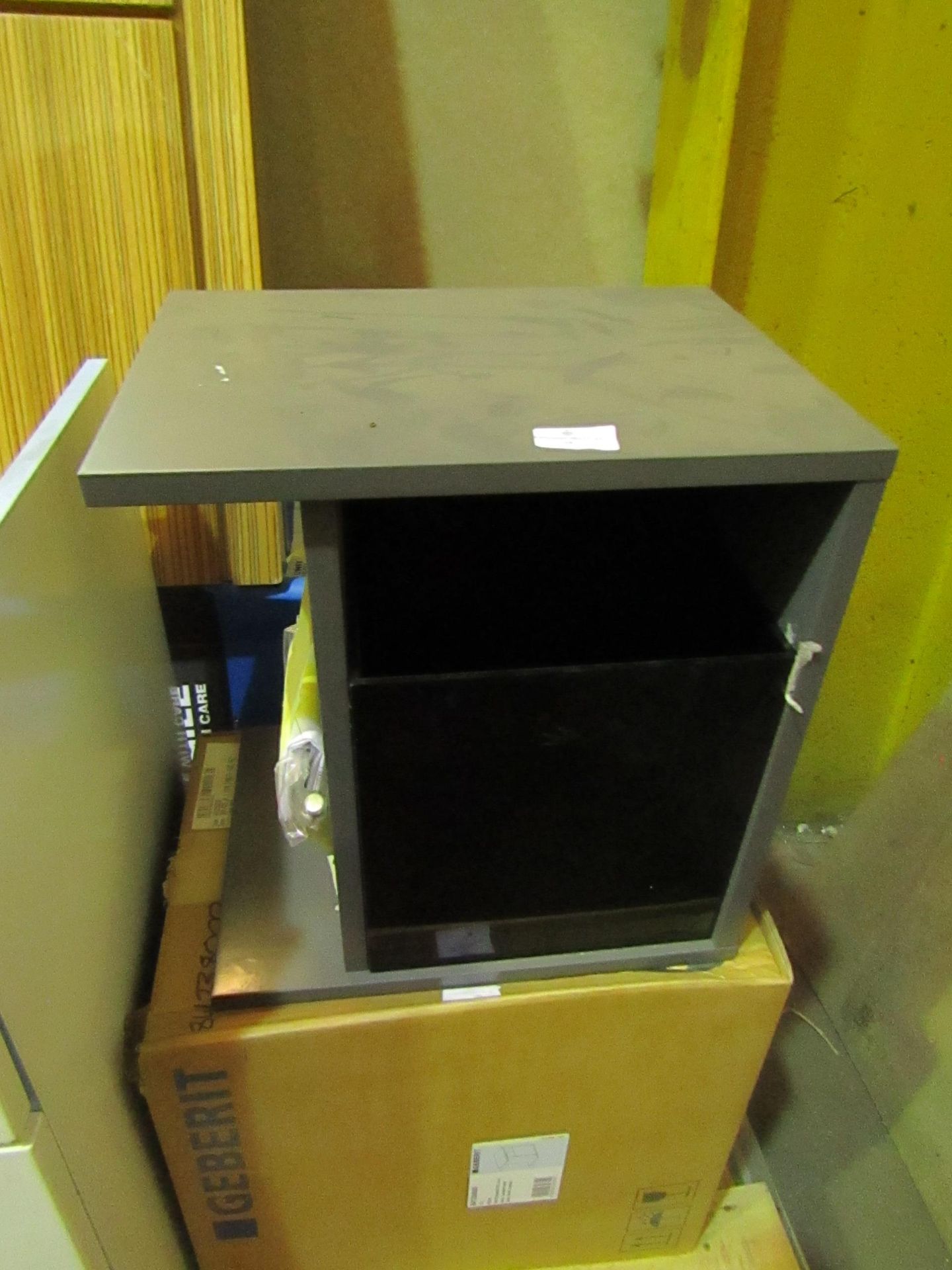 Gerberit Icon Lava Matt coated under cabinet storage unit - Good Condition & Boxed.