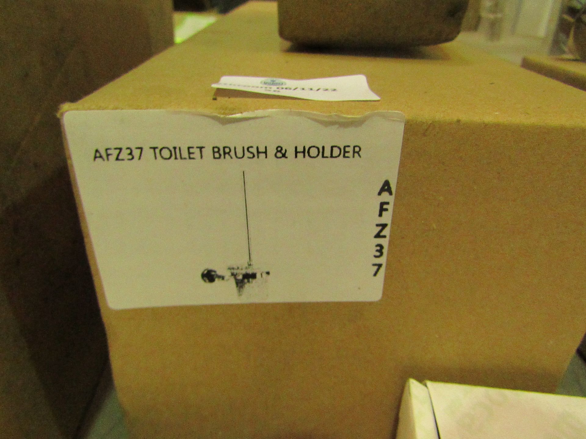 Wall mounted Toilet brush holder and brush, new and boxed