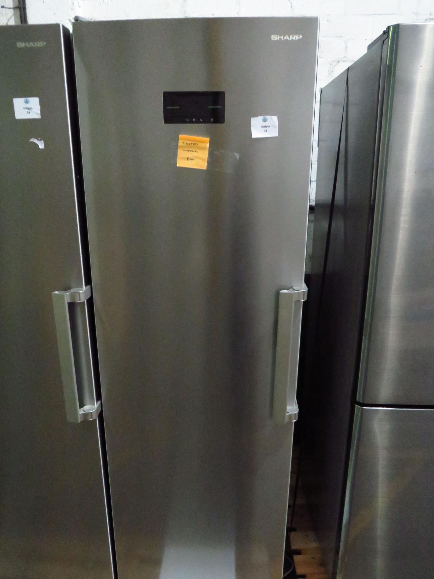 Sharp tall freestanding freezers, tested and working for coldness