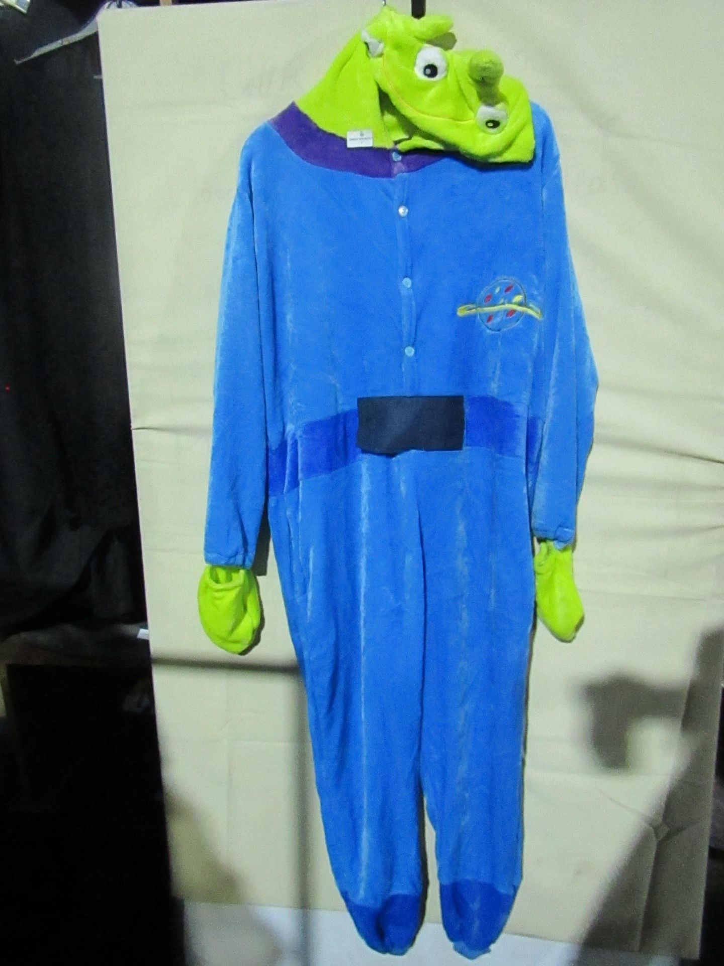 Toy Story - Alien Dress-Up Costume - Size Unknown Looks To Fit Small Adult - No Packaging.